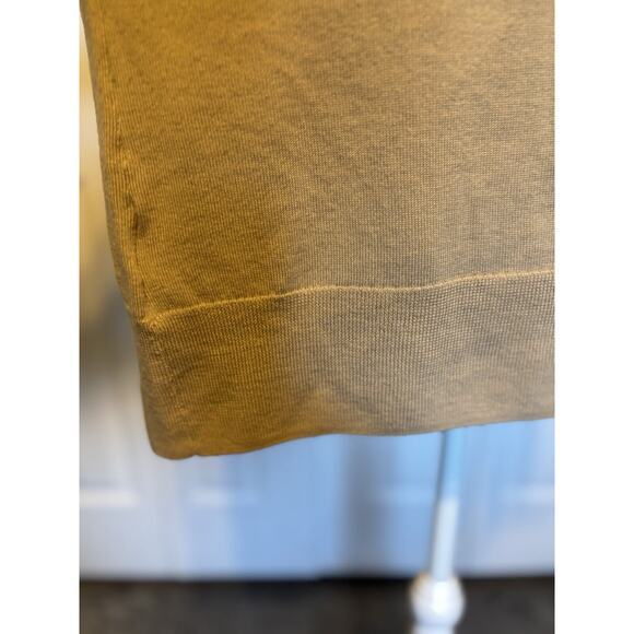 Brooks Brothers Mens Ultra-Fine Merino Crewneck Sweater Tan Large - Picture 3 of 5